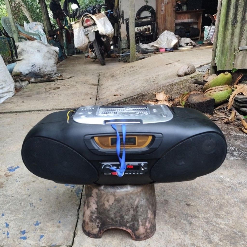 Radio Tipe Grand Bazzoke PSC-722 Full Modif MP3 Power 2 x 100 Watt Klas D suara dahsyad
