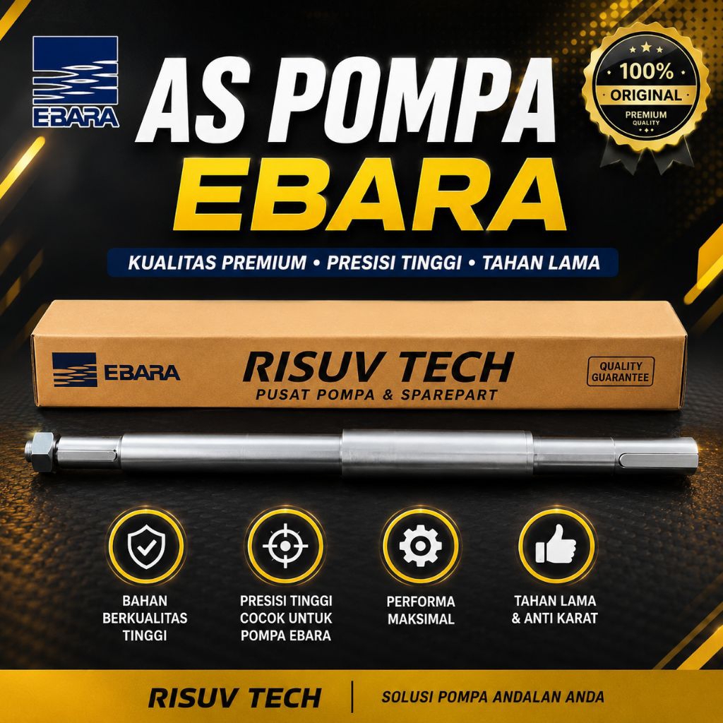 AS Pompa Air EBARA 50x40 FSHA Original As Shaft Pompa Ebara 50x40