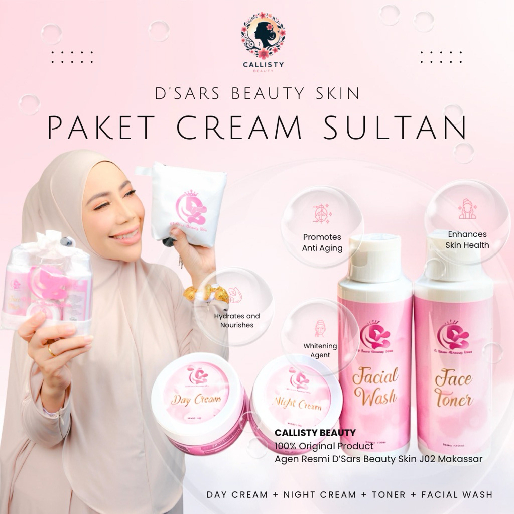 Cream Sultan D'Sars | Cream D'Sars Beauty Skin Makassar | Skincare D'Sars Makassar