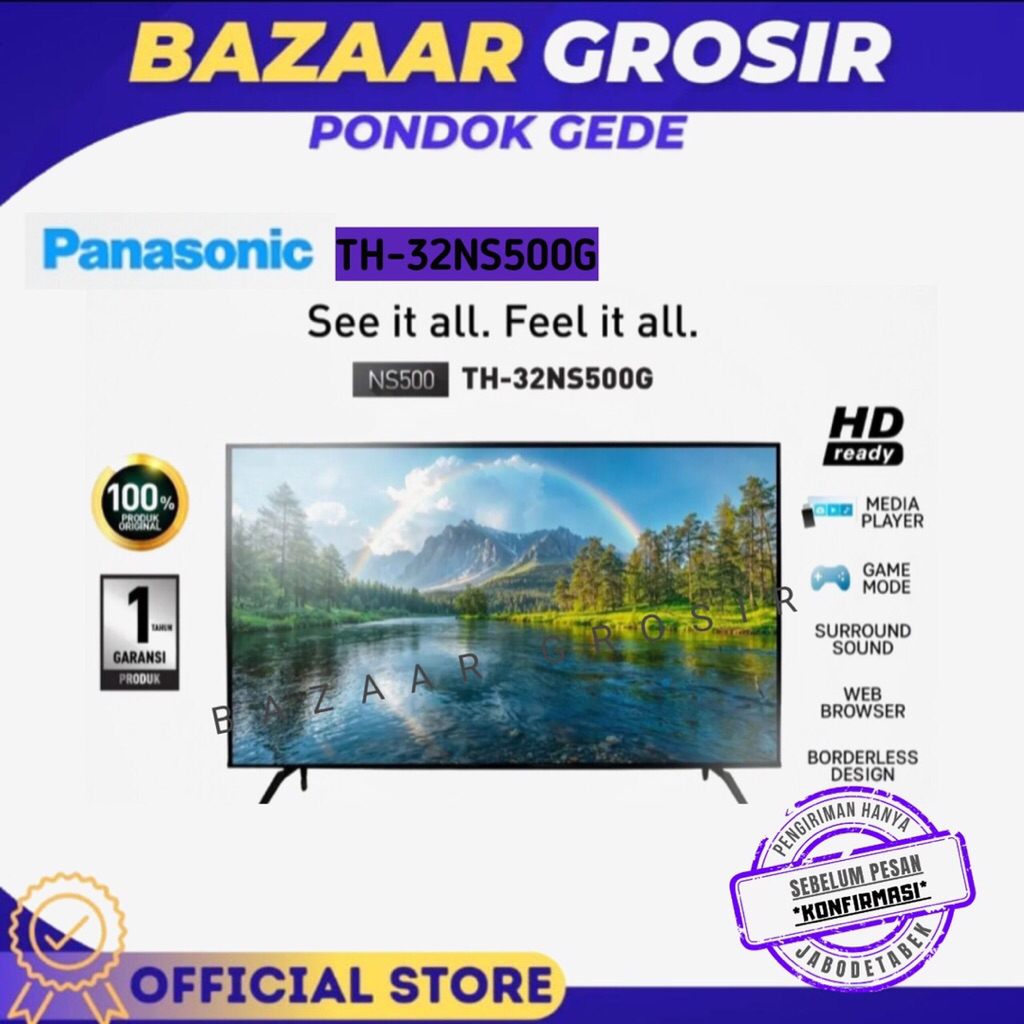 LED TV PANASONIC 32 INCH TH-32NS500G / TH32NS500G / TH32NS500G SMART TV