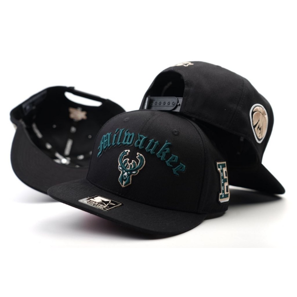 Topi Snapback Original Import Milwauke Bucks Baseball Cap Distro Fashion Pria Wanita Hip Hop Hat Dew
