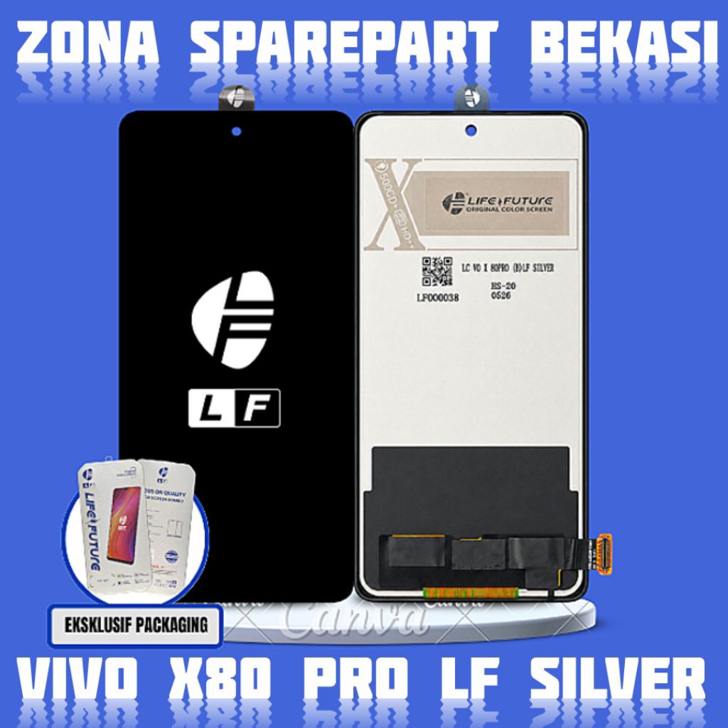 LCD+TS VIVO X80 PRO LF SILVER