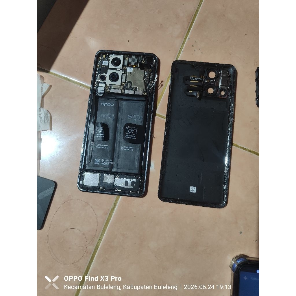 find x 3 pro 12/246 minus di cas hanya getar