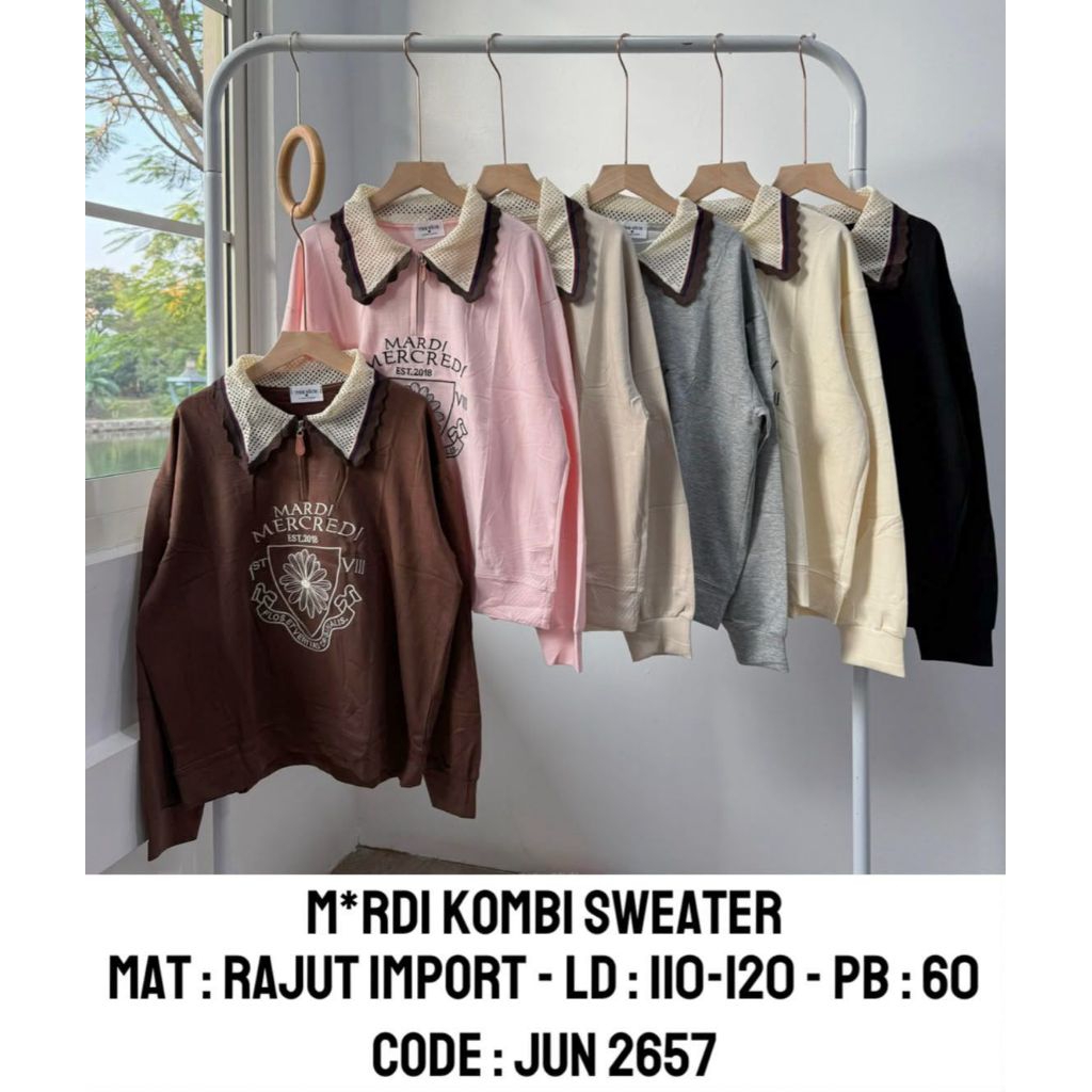 Innara sweater mardi polos/kaos mardi premium bkk/atasan mardi/kaos bangkok/hoodie mardi/swearer mar
