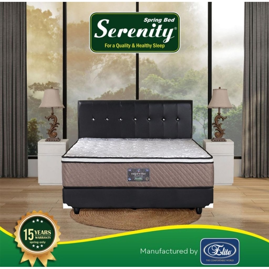 kasur springbed 160x200 elite serenity supreme kasur plustop tebal 32 cm