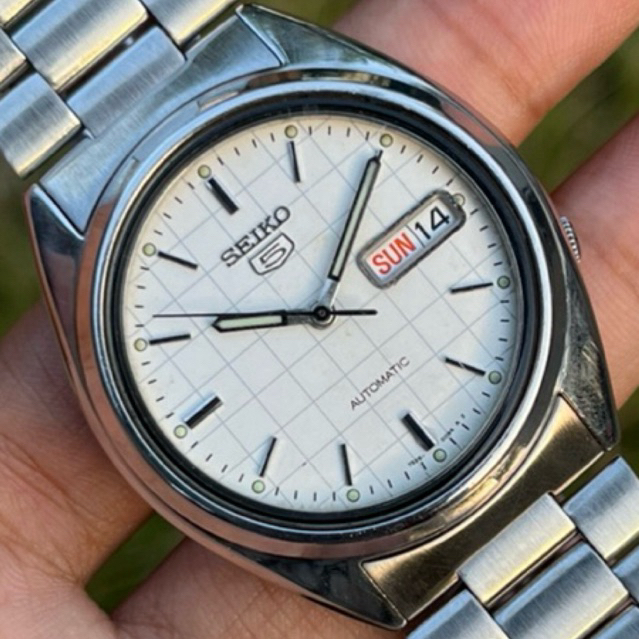 SEIKO SNXF05K1 AUTOMATIC WHITE DIAL