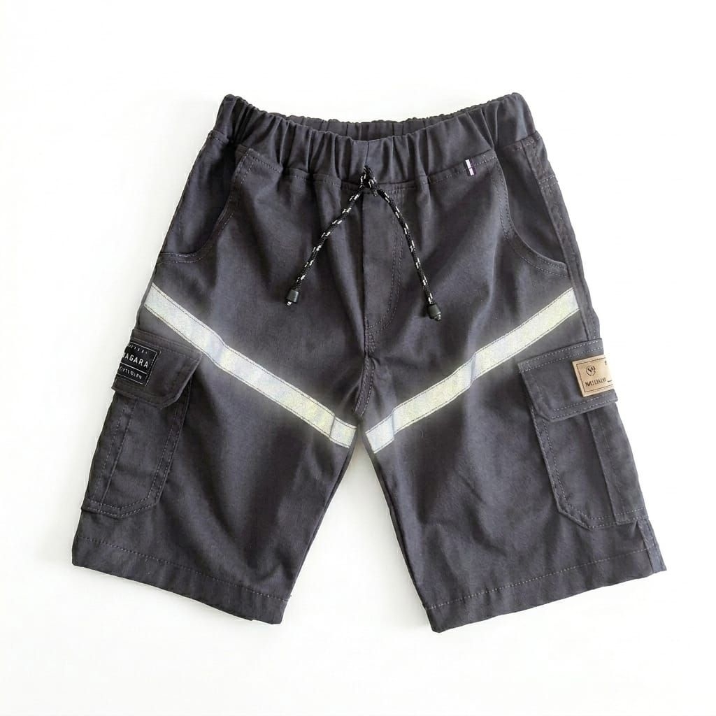 CELANA PENDEK CARGO ANAK bahan katun twil strit