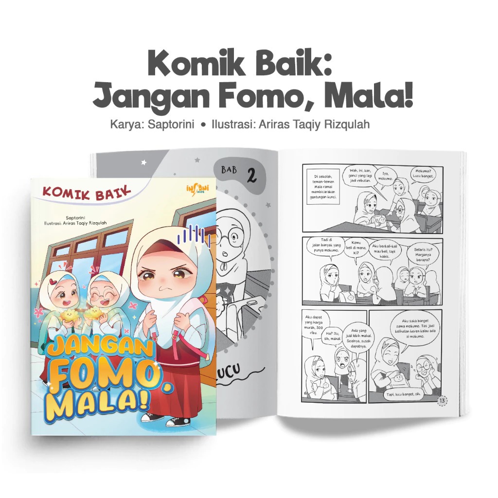 GIP - buku anak 7 tahun - Komik Baik: Jangan Fomo, Mala
