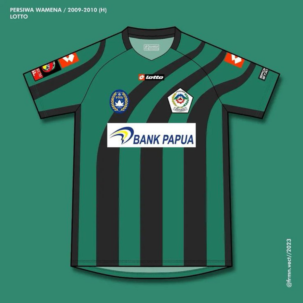 Jersey Persiwa wamena full printing bahan dryfit gratis nama dan no punggung