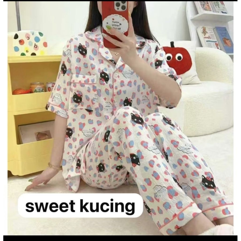 PIYAMA IMPORT PREMIUM CP KANCING SWEET KITTY