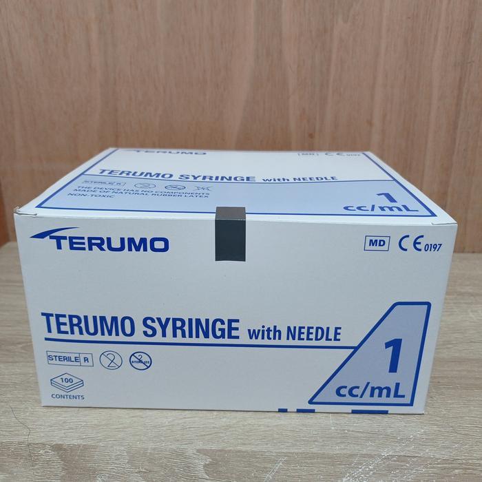 Spuit 1cc Terumo Syringe With Needle 26G, Ecer, Satuan, Suntikan 1ml