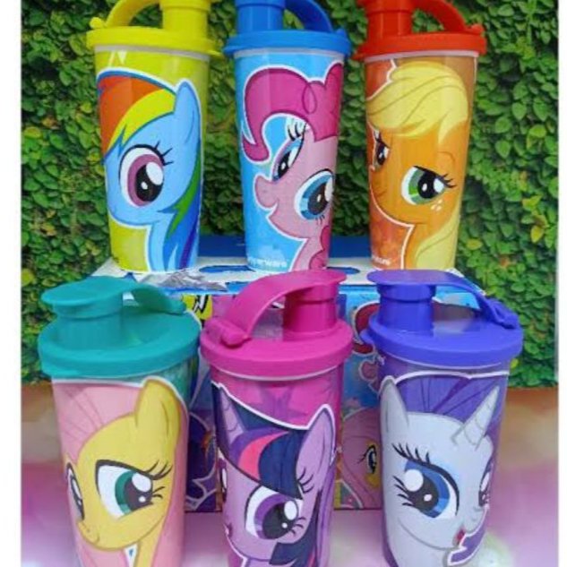 Poni tumbler 260 ml Tupperware botol little pony botol anak TK