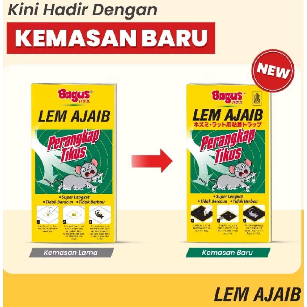 Lem Ajaib perangkap Tikus Super lengket
