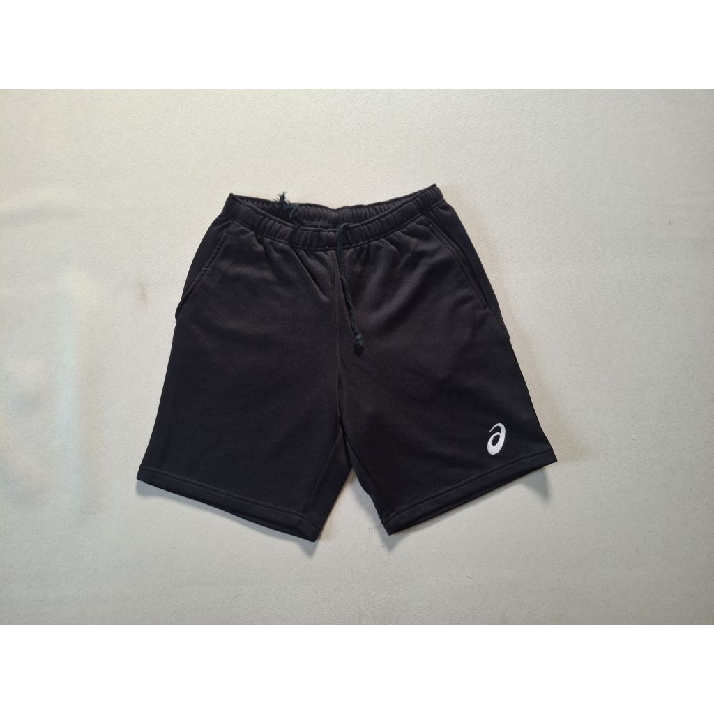 CELANA PENDEK ASICS HITAM ORIGINAL 100%