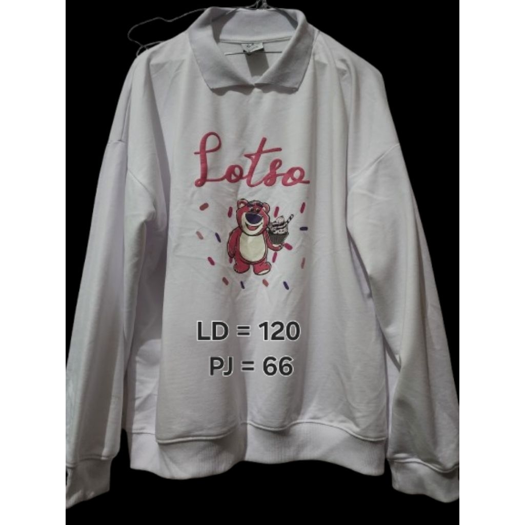 Sweater Polo Oversize Lotso Bear Premium - NEVADA