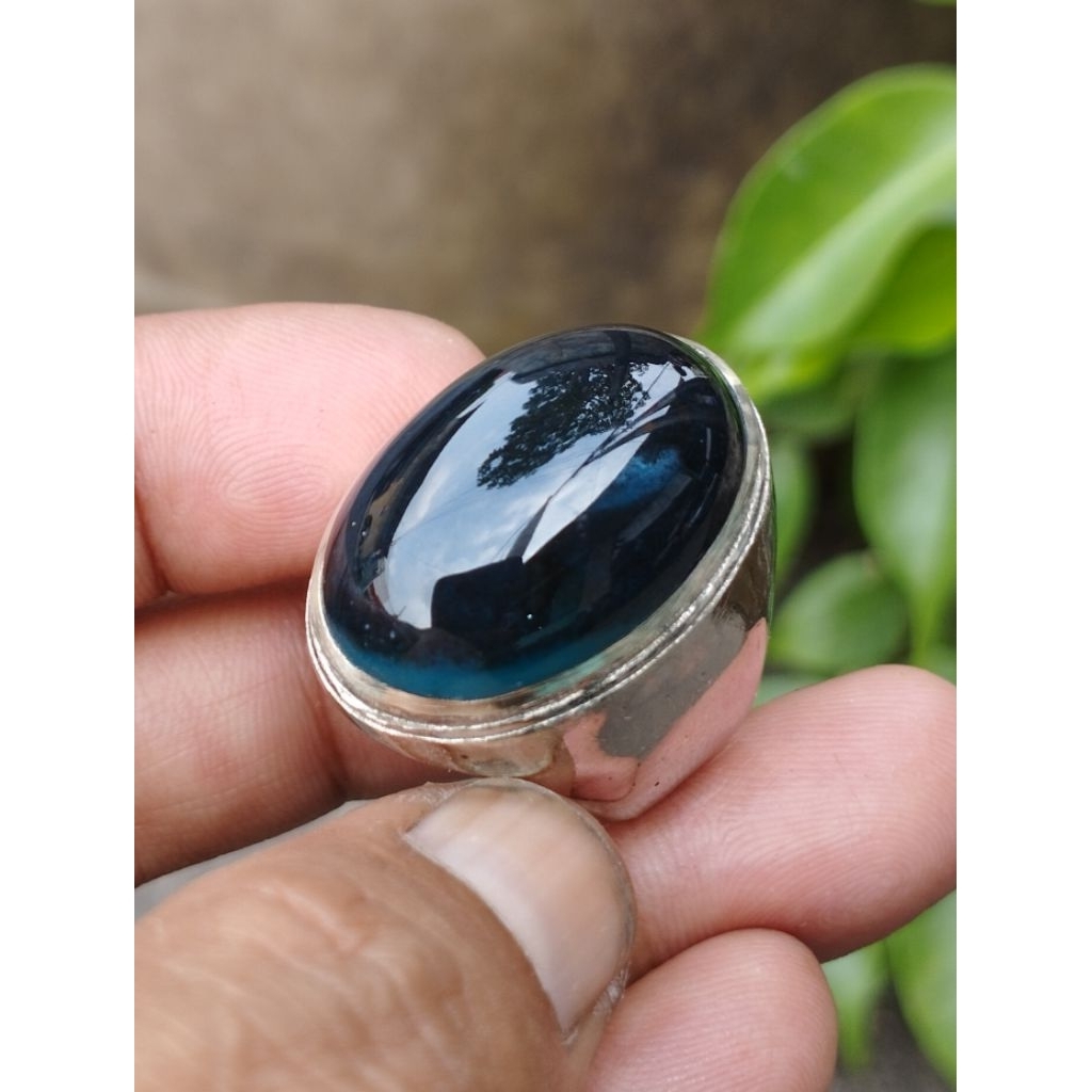 cincin bacan doko coklat batang hitam semu bodi glas natural