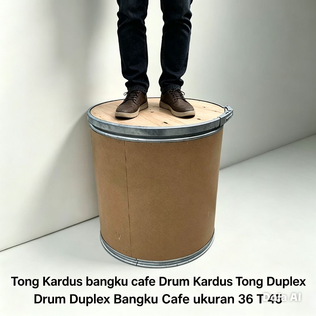 Tong Kardus bangku cafe Drum Kardus Tong Duplex Drum Duplex  Bangku Cafe