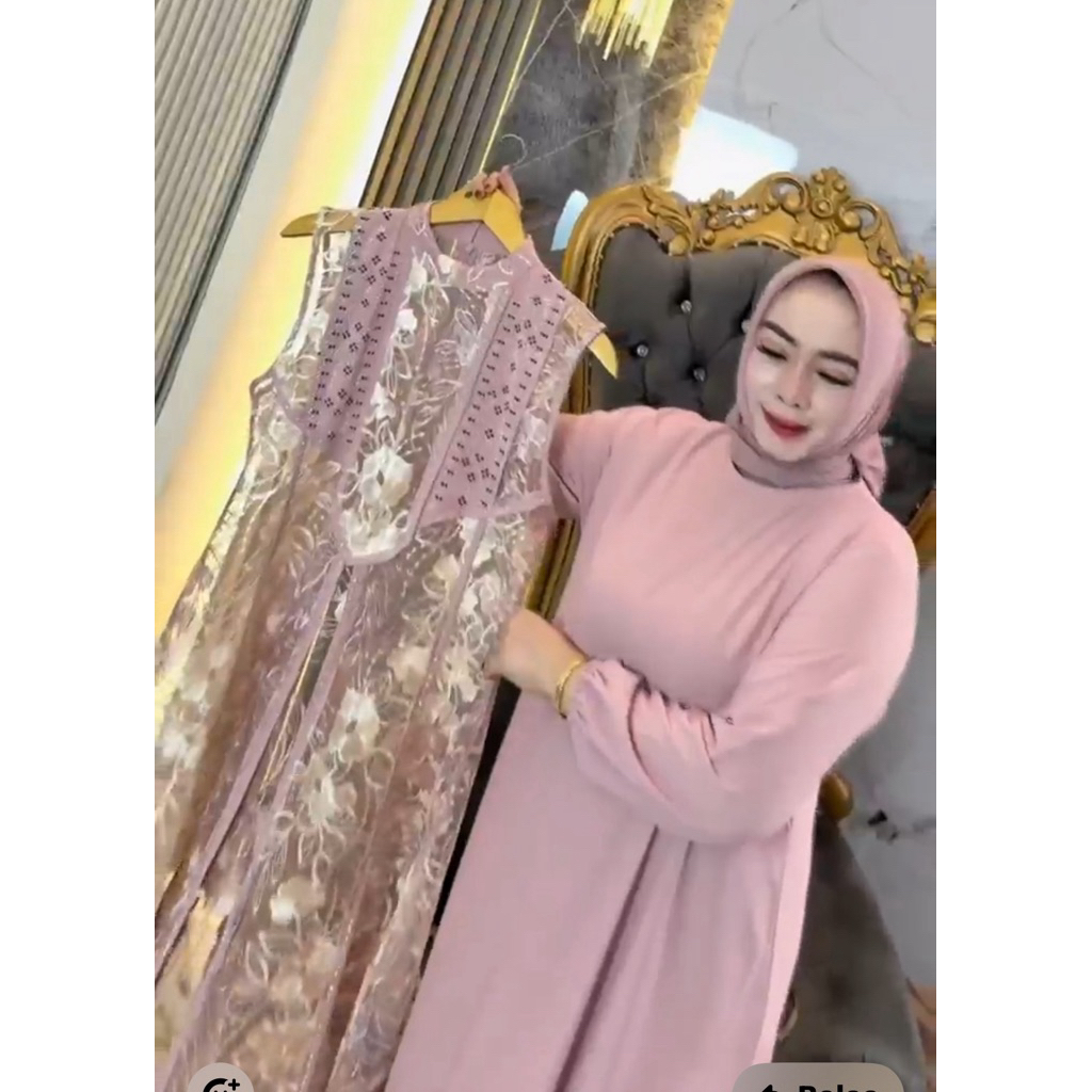 GAMIS OUTER PREMIUM MIX BRUKAT MIX PAYET BY ABANG ADEK