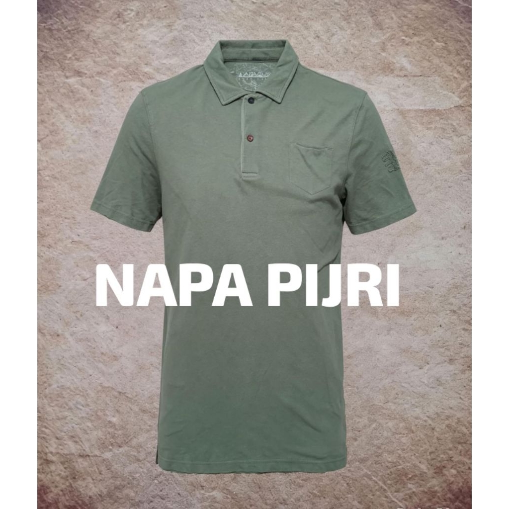 T-shirt polo keren NAPAPIJRI katun tipis bekas pakai
