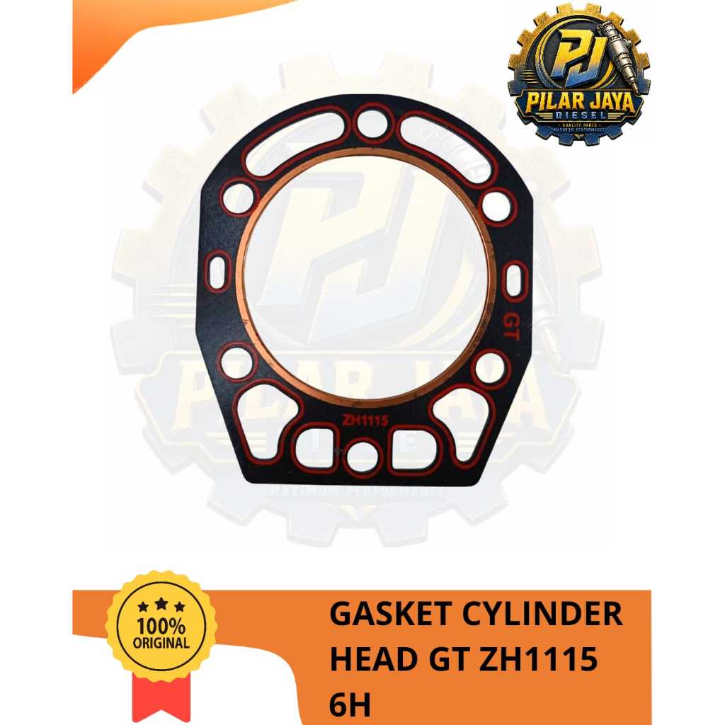 Gasket Cylinder Head Silicon GT CF1115/Paking Kop CF1115/Paking Deksel Kop Mesin Diesel CF1115 GT