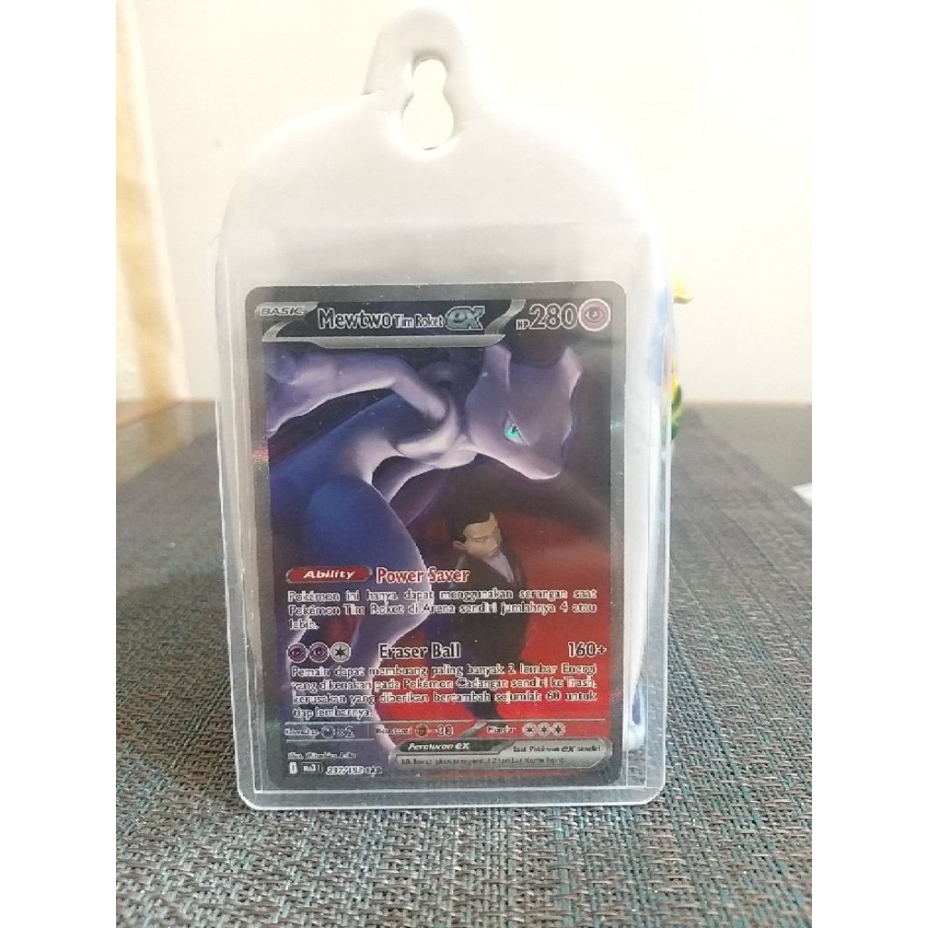 MewTwo Tim Roket Ex -SAR 100% Original