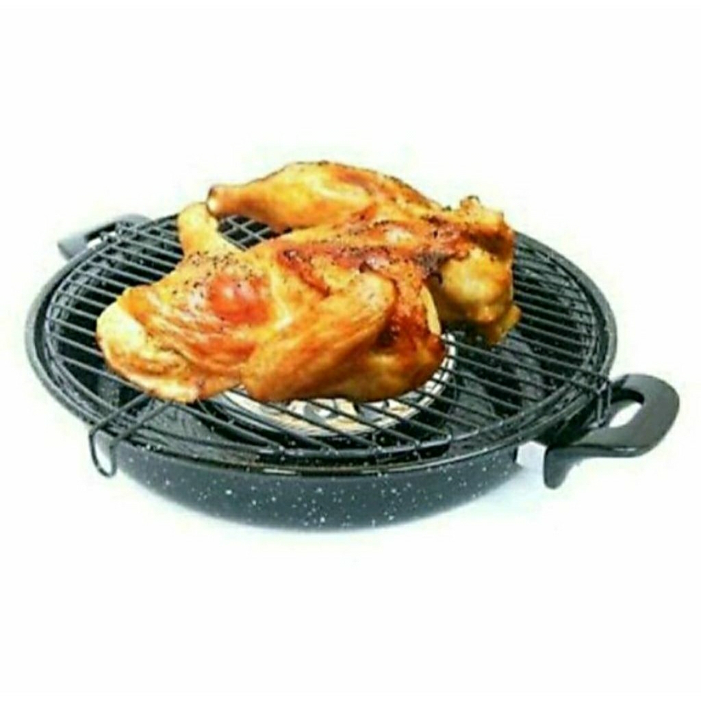 Magic Roaster Maspion 34cm - Pemanggang Otomatis, Praktis, dan Tahan Lama, Alat Panggang Grill Pan A