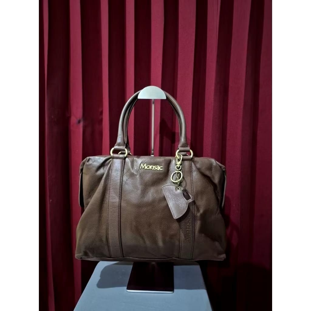 Tote Bag Monsac Brown Kulit