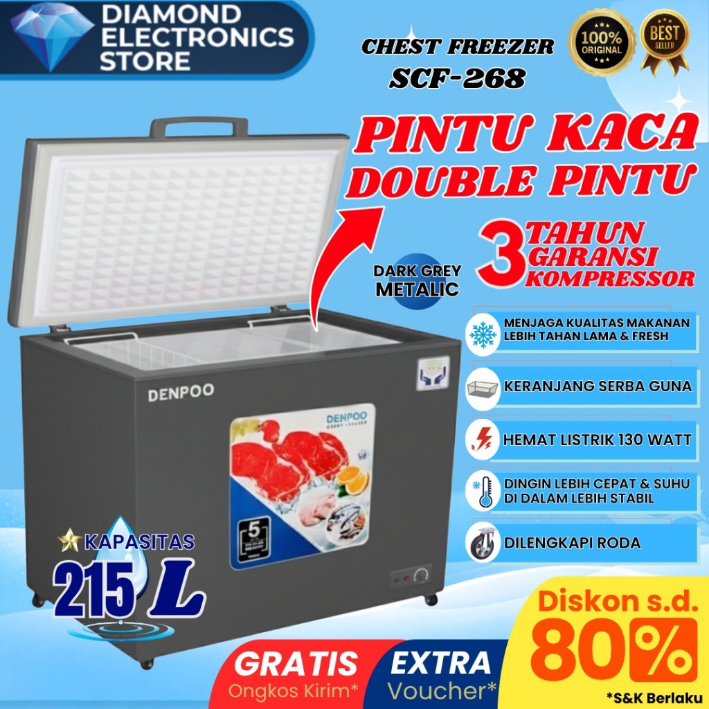 Chest freezer Denpoo SCF 268 CG TERLARIS