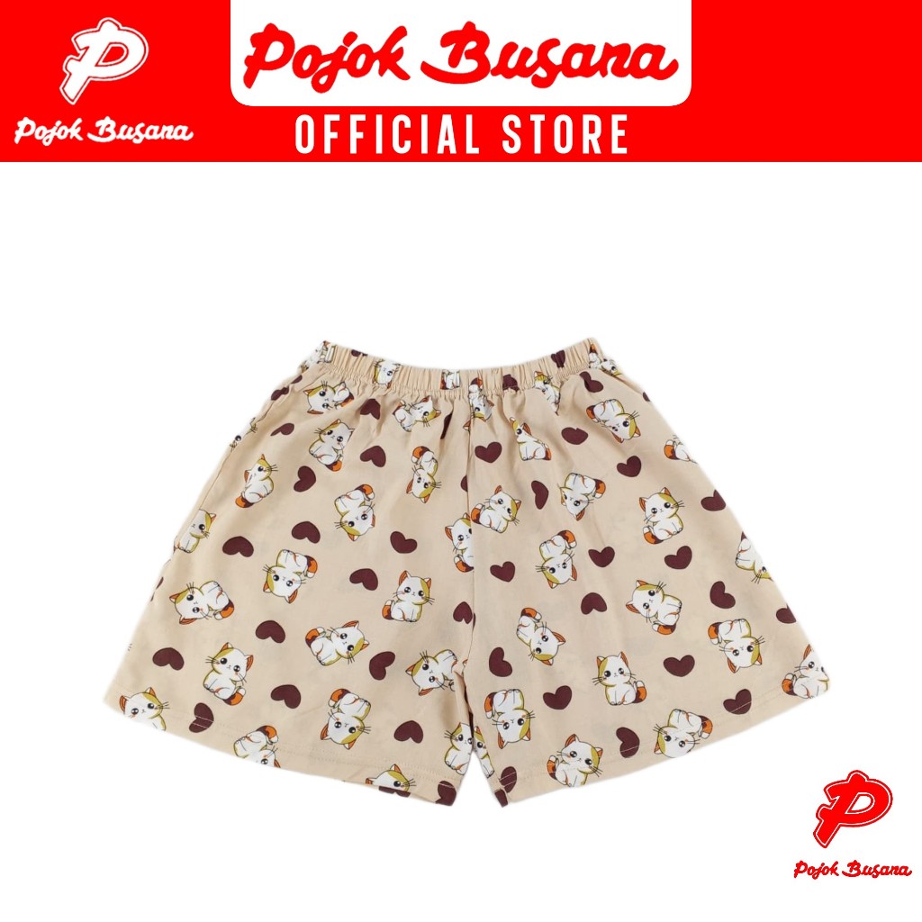 Pojok Busana Celana Pendek Anak Perempuan Rayon Print Allsize