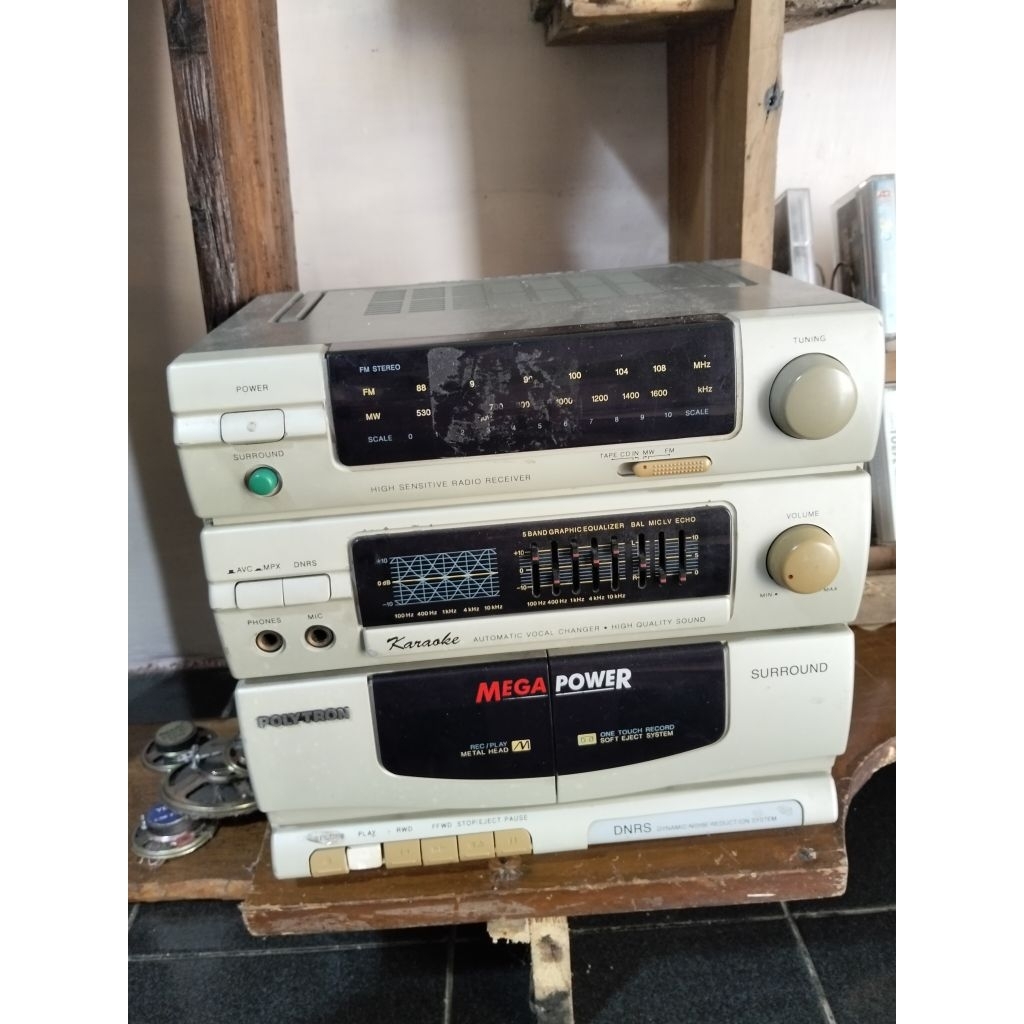 Head Unit Mega Power Polytron Seken Fisik beraih