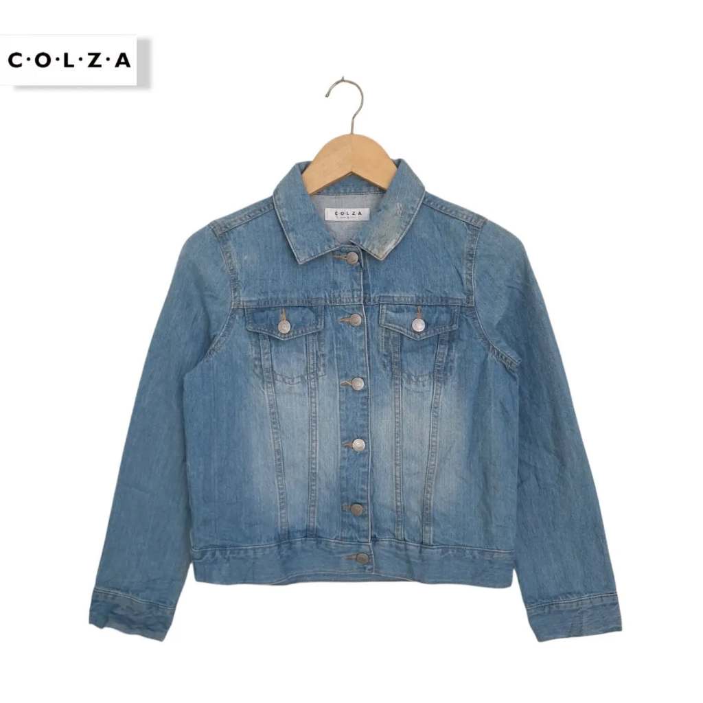 Jacket Jeans Denim Colza Light Blue - Sale Minus (KODE : D7- 02)