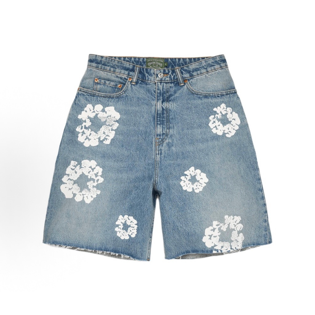 Denim Tears Cotton Wreath Denim Shorts SS26