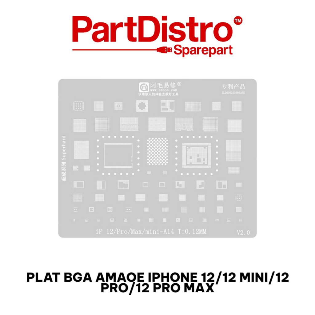PLAT CETAKAN IC AMAOE IPHONE  / PLAT BGA AMAOE IPHONE 12/12 MINI/12 PRO/12 PRO MAX