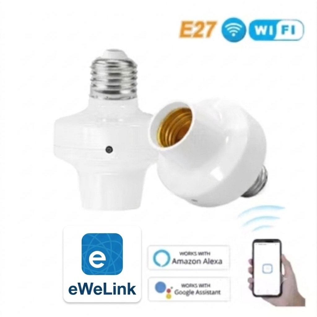 Smart Fitting lampu pintar E27 Tuya kontrol Timer wifi jarak jauh