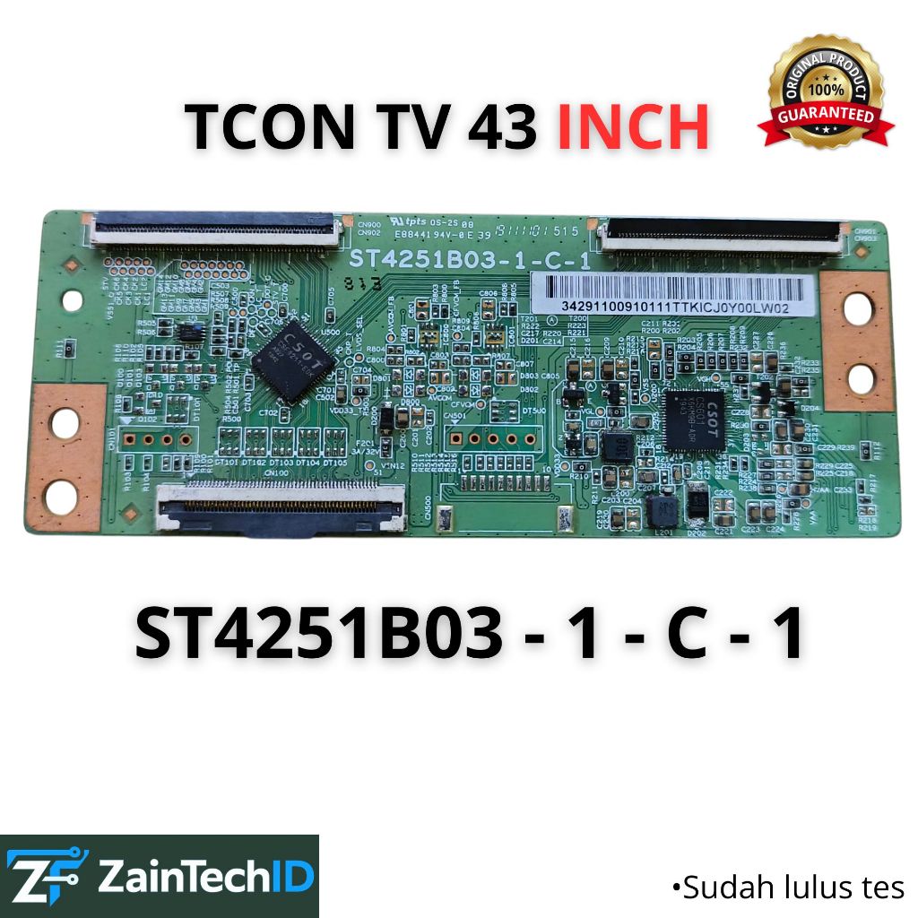 T-CON TCON TIKON LOGIC BOARD ST4251B03-1-C-1 UNTUK PANEL LED 43 INCH - ORIGINAL