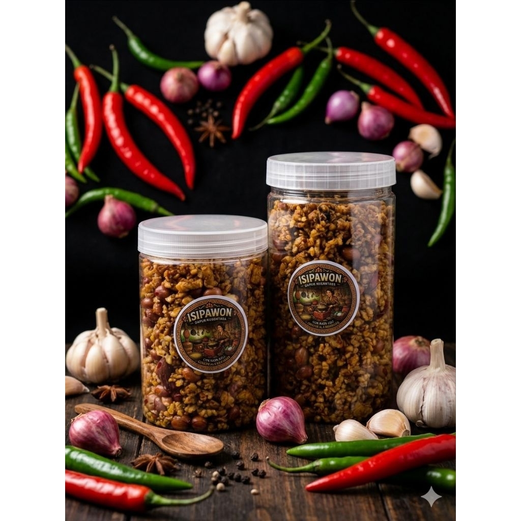 KERING TEMPE KACANG/OREK TEMPE KACANG TOPLES 1000ml