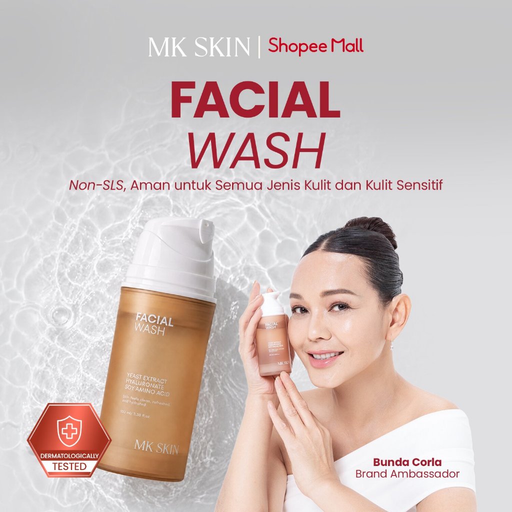 MK SKIN - Facial Wash Non SLS Aman Semua Jenis Kulit dan Kulit Sensitif