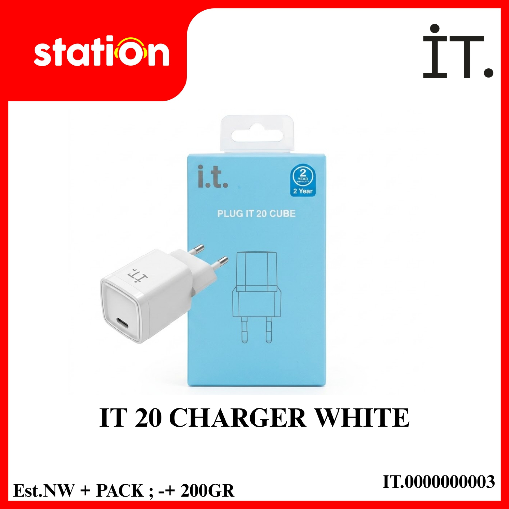 IT 20W ADAPTOR CHARGER WHITE
