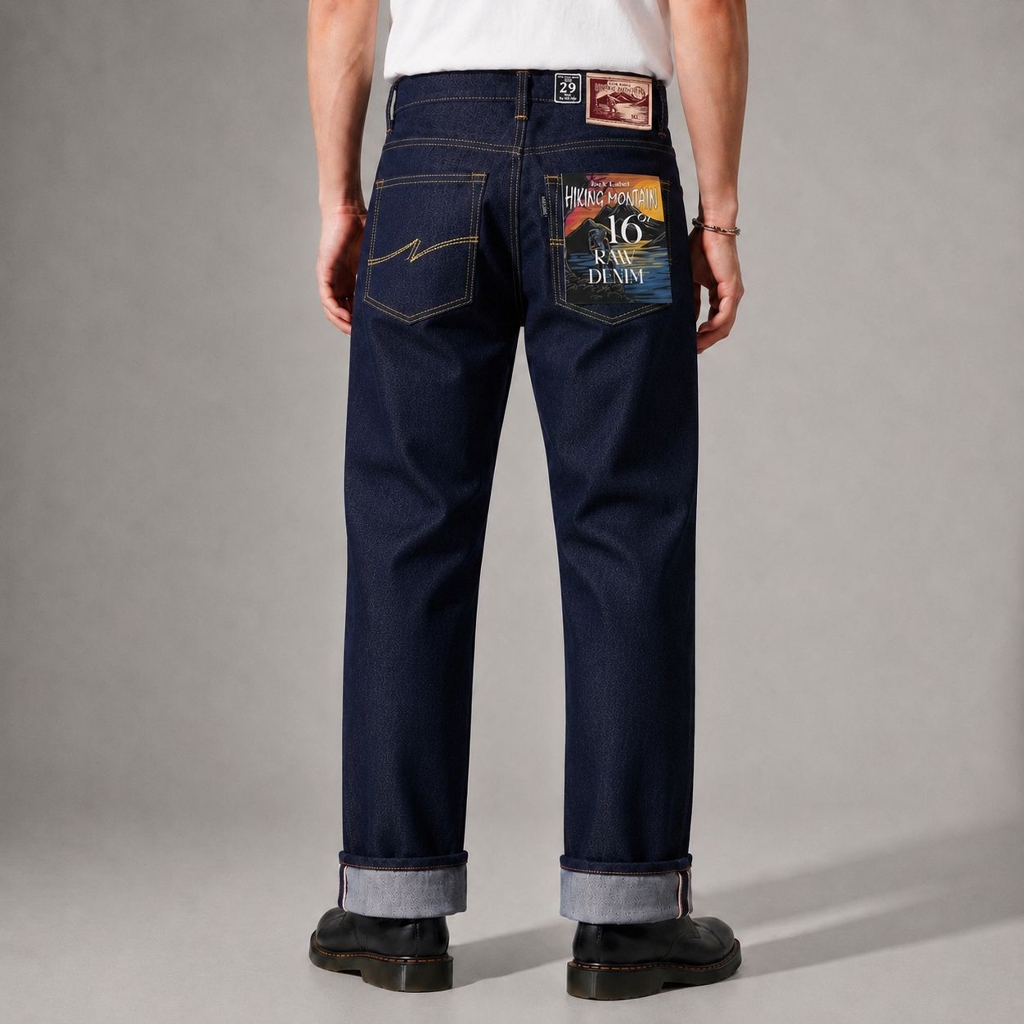 Jack Label 16oz Selvedge Accent Sanforized Blue Indigo