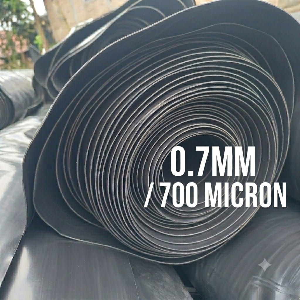 Harga Jual HDPE Geomembrane Tebal 0,5mm-0, 7mm Lebar 3 Meter Karpet/Terpal Tambak