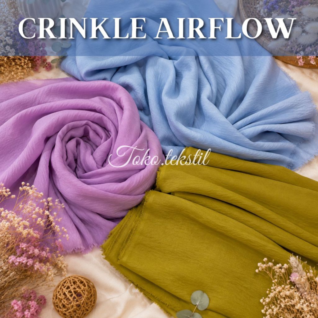 KAIN AIRFLOW KRINKLE CEY / CRINKLE POLOS / KRINKLE POLOS BY GOLDEO RAYON / KRINGKEL KRINGKLE CRINKLE