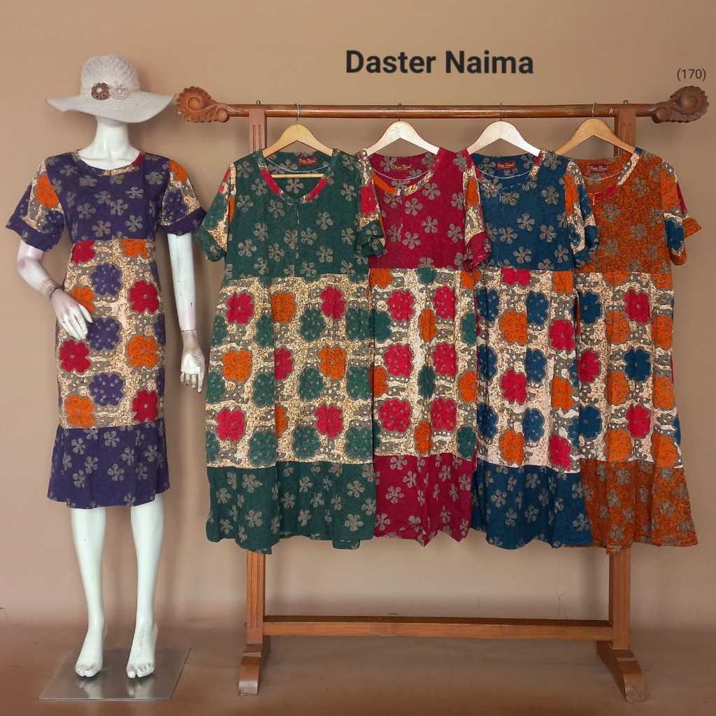 Daster Naima By Putri Diana Busui Resleting Bahan Rayon Halus Terbaru Terlaris Asli Pekalongan