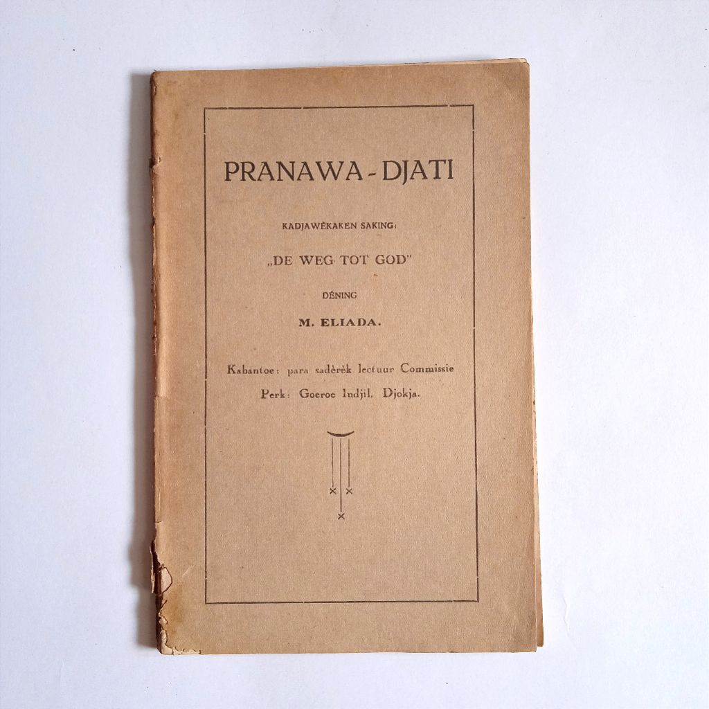 Antik Vintage Buku Lama Bahasa Jawa Rohani Agama Kristen PRANAWA - DJATI Ejaan OE Tua Utuh Layak Kol