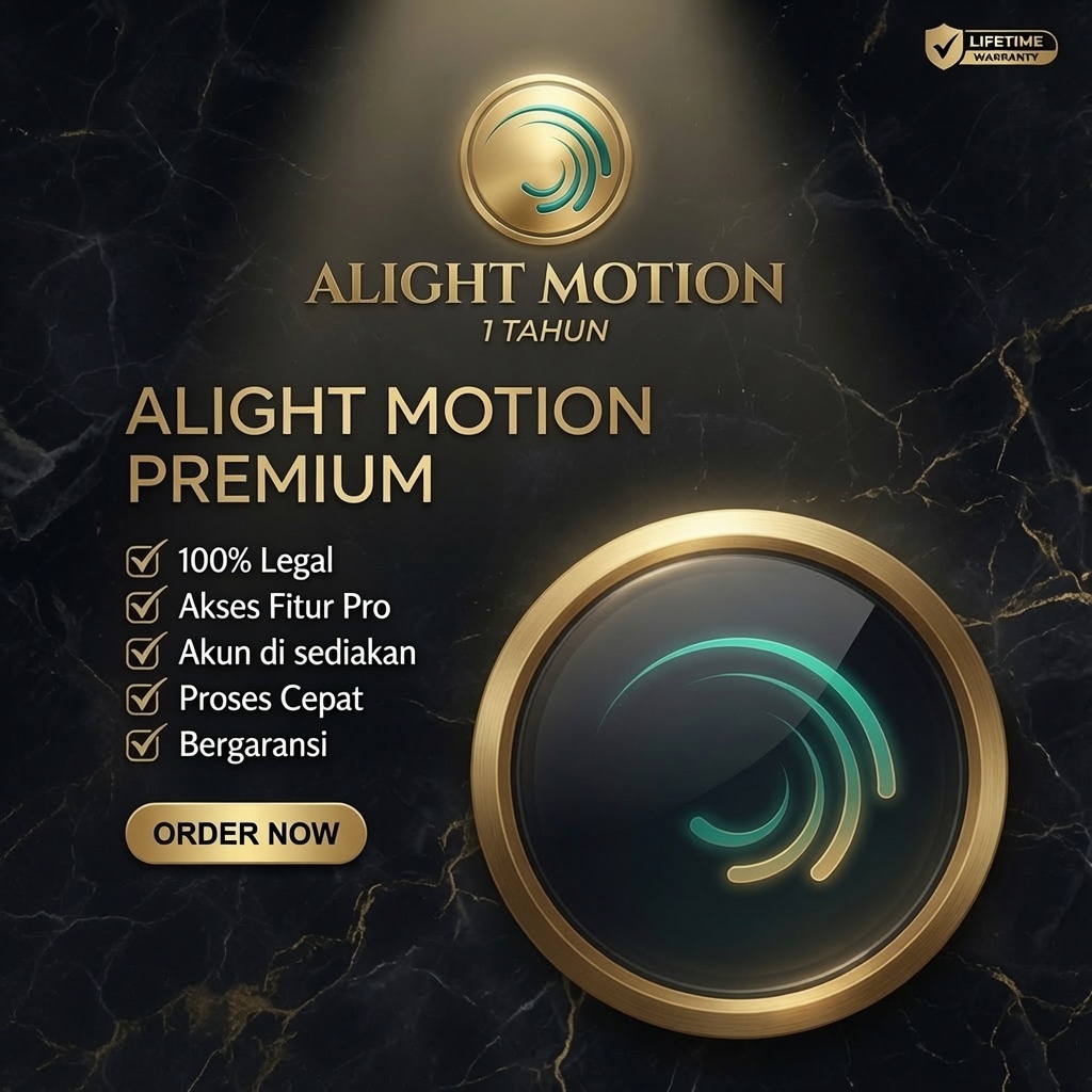 Alight Motion 1 Years Private GARANSI