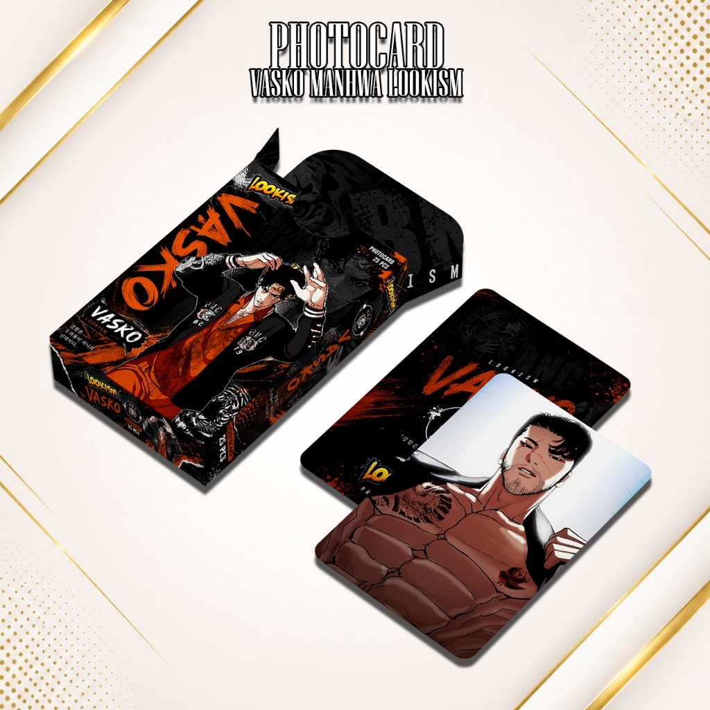 PHOTOCARD SET VASKO MANHWA LOOKISM PREMIUM FREE BOX