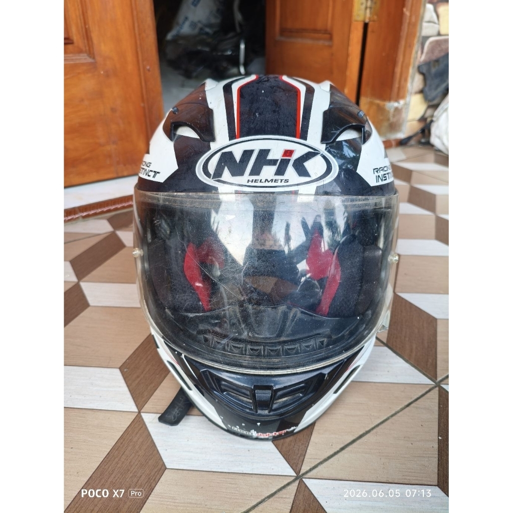 helm helmet full face double visor NHK second bekas masih bagus