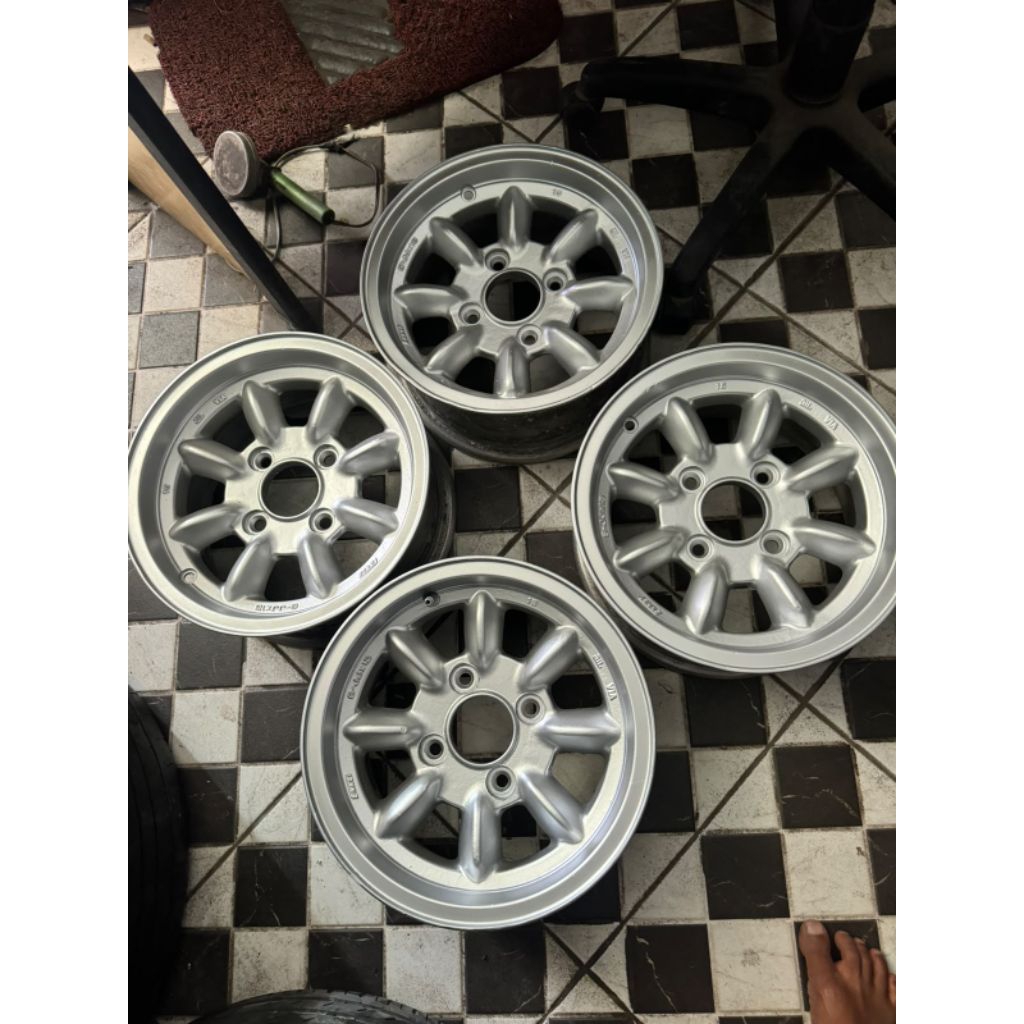 velg racing mobil enkei compe original ring 13 pcd 114