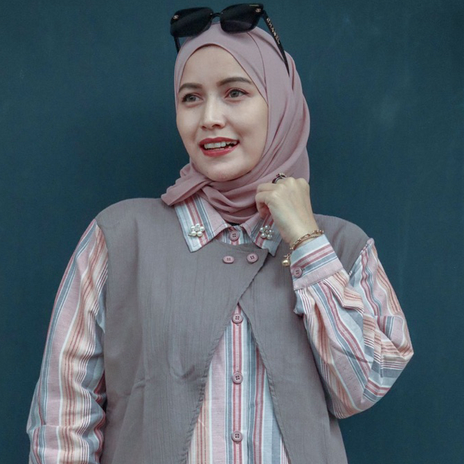 Set rok wanita kekinian - AKAYA BY MMAAYRA - Baju set kemeja rompi dan rok cargo terbaru