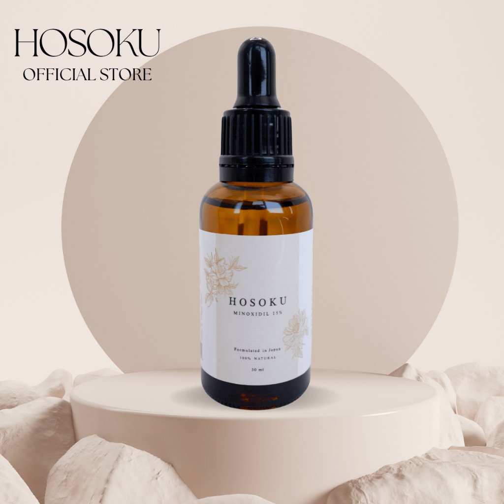 HOSOKU Minoxidil Hair Growth Scalp Solution 15% | Oil-Based