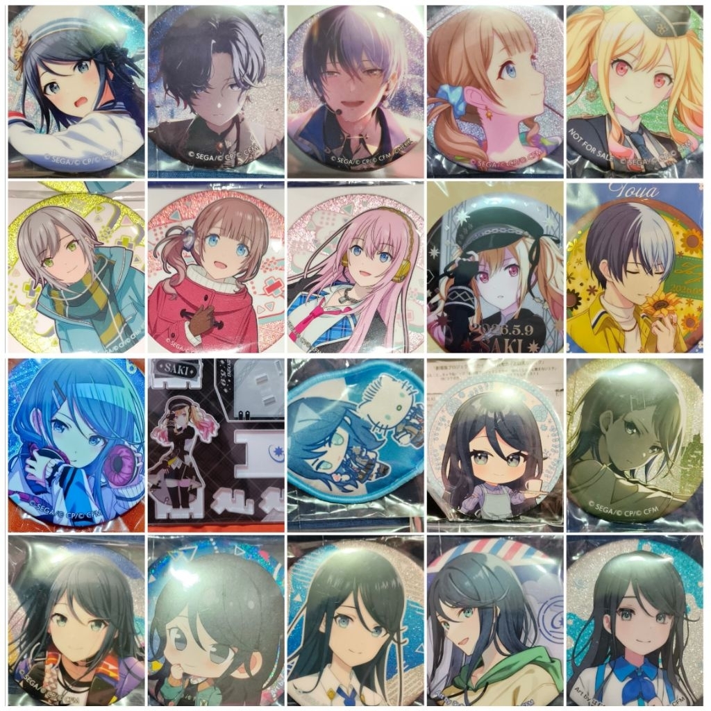 Project sekai badge standee clearfile various merch